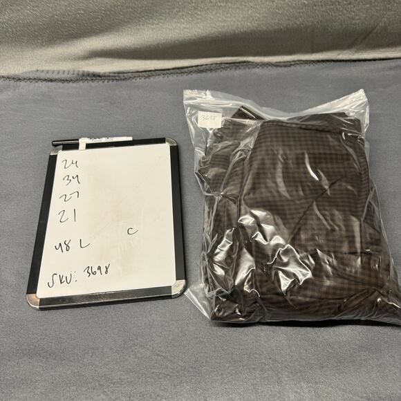 Ermenegildo Zegna Fabric Blazer Mens 48 L Custom Jacket Brown Wool Sport Coat - Picture 9 of 9